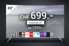 Samsung 49“ SUHD 4K Curved Smart TV 49KS7580 Series 7 bei DeinDeal