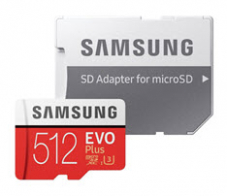Samsung Evo+ microSDXC 512 Speicherkarte inkl. Adapter bei Techmania zum Besptreis von CHF 99.-