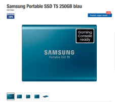 Samsung T5 250GB – Externe SSD (Einzelstücke)