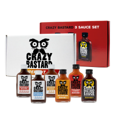 Crazy Bastard Saucen Set (6 x 100 ml) - Scharfe Sauce
