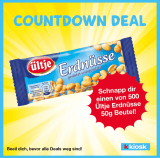 kkiosk - Countdown Deal - Schnapp dir einen von 500 gratis Ültje Erdnüsse 50g Beutel
