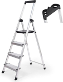 Sekey Aluminium Stehleiter 4 Stufen (Belastbar bis 150kg) bei Amazon