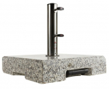 Jumbo - Doppler Granitsockel Trolley 50kg 45 x 45 x 10 cm - (Abholpreis)