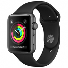 Nur heute: Apple Watch Series 3 GPS, 42mm Aluminium Case, Space Gray mit Sport Band bei microspot