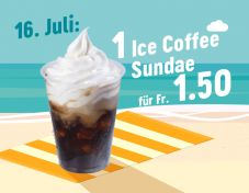 Nur heute: Ice Coffee Sundae für CHF 1.50 bei McDonalds
