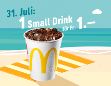 McDonalds Sommerhits: Heute Small Drink