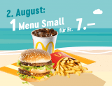 McDonalds Sommerhits: Heute Menu Small für 7.- CHF