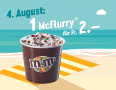McDonalds Sommerhits: Heute McFlurry für CHF 2.-
