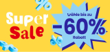 Bis zu 60% Rabatt im Super Sale – Jetzt entdecken!