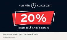Tchibo: 20% zusätzlicher Rabatt ab 3 reduzierten Artikeln + Gratisversand ohne MBW