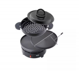 NETTOSHOP - Stöckli Marroniofen mit Crêpe- und Grillplatte schwarz