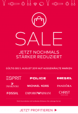 Letzte SALE Runde bei CHRIST - viele Artikel mit 70% Rabatt