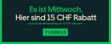 Uber Eats: CHF 15.- Rabatt ab CHF 40.- Bestellung
