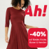 Nur heute – Ackermann Gutschein für 40% Rabatt auf Kleider, Röcke, Blusen & Hemden