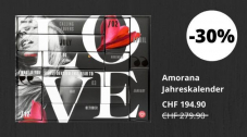 Amorana Jahreskalender (nur heute)