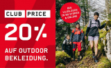 Ochsner Sport: 20% Rabatt auf Outdoor Bekleidung (kombinierbar mit Gutscheincode)