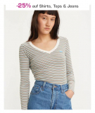 Jelmoli Shop Gutschein für 25% Rabatt auf Shirts, Tops & Jeans