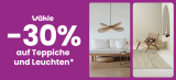 Nur Heute: -30% auf Teppiche & Leuchten bei Conforama
