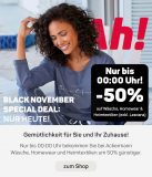 Ackermann: 50% Rabatt auf Wäsche, Homewear & Heimtextilien (exkl. Lascana) - NUR bis heute Mitternacht