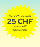 Nur Heute: 25.- CHF Rabatt auf Bestellungen ab 120.- CHF bei Tchibo