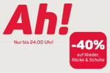 Nur heute - Ackermann Gutschein für 40% Rabatt auf Kleider, Röcke & Schuhe