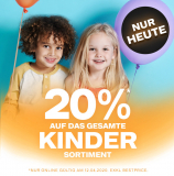 Dosenbach: 20% Rabatt auf alle Kinder-Artikel (exkl. Bestpreis)