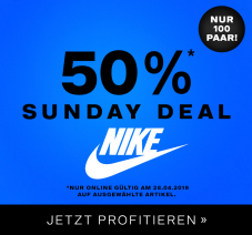 Dosenbach Sunday Deal: 50% auf ausgewählte Nike Sneakers (für Damen)