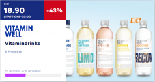 VITAMIN WELL Vitamindrinks (12 Stk. à 0.5l) günstig zu bestellen auf myshop.20min.ch