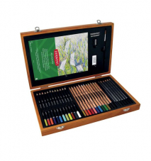 Derwent Academy Malkoffer Mehrfarbig,  30-teiliges Mal- und Skizzenset