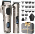 VGRPRO Profi-Haareschneider und Trimmer Set, mit Paket Box (Silber)