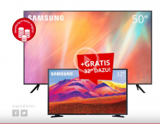 Blick Tagesdeal – 2 für 1 – 50-Zoll-Crystal-4K-TV Samsung AU7170 + T5370