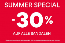 30% auf alle Sandalen bei Vögele Shoes (ohne reduzierte Artikel)