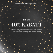 Bis zu 40% auf ausgewählte Artikel bei H&M, z.B. Satinkleid für CHF 49.95 statt CHF 79.95