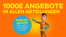 „1000E Angebote“ bei LIPO, z.B. diverse Sofas, Betten etc.