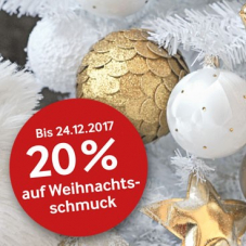 20% auf Weihnachtsschmuck bei Pfister, z.B. Glasformen-Set Waldsaga für CHF 11.95 statt CHF 14.95