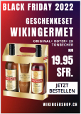 Geschenkeset Doppelter Wikinger (Original+Roter) Wikingermet + 2x Trinkbecher