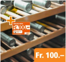CHF 100.– Coop.ch Gutschein beim Kauf eines Weinkühlers ab CHF 599.90