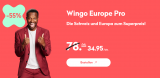 Wingo Europe Pro (Swisscom-Netz, CH alles unlim., unlim. Telefonie, SMS & Internet in der EU/UK)
