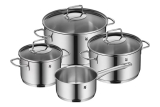 WMF Astoria Kochgeschirrset, 4-teiliges Set (Ø 16–20–24 cm) bei DeinDeal