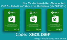 offerz.ch - Rabatt auf Xbox Live Guthaben