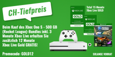 Xbox One S - 500GB Rocket League Bundle inkl. Gratis 12 Monate Xbox Abo
